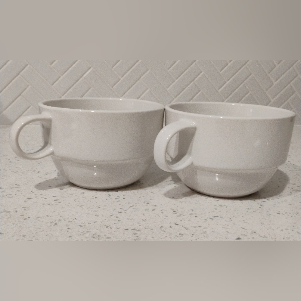 Mainstays White Soup Mugs